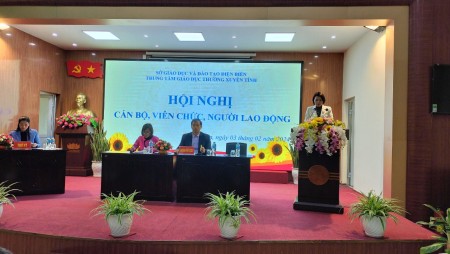 HỘI NGHỊ CÁN BỘ, VIÊN CHỨC, NGƯỜI LAO ĐỘNG  TRUNG TÂM GDTX TỈNH NĂM 2024