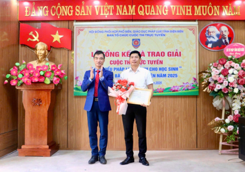 Trung tâm GDNN-GDTX 1 đạt Giải nhất tập thể và 11 giải cá nhân tại Cuộc thi trực tuyến “Tìm hiểu pháp luật dành cho học sinh trên địa bàn tỉnh Điện Biên” năm 2025
