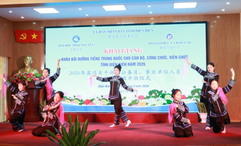 Khai giảng khóa bồi dưỡng tiếng Trung Quốc cho cán bộ, công chức, viên chức tỉnh năm 2026