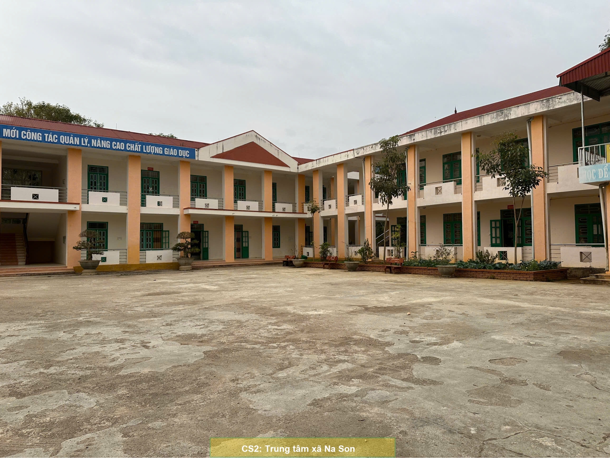 Ảnh chụp nhà lớp học tại Cơ sở 2 - Xã Na Son